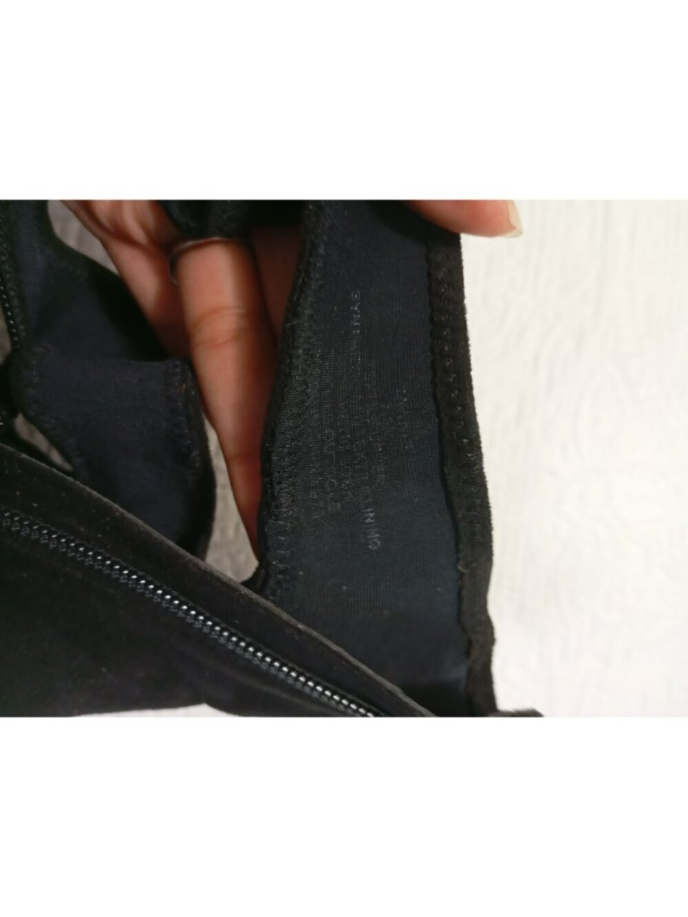 Steve Madden Black Suede Open-Toe Platform Heels Size 7 Zippered Ankle Strap - Picture 8 of 10